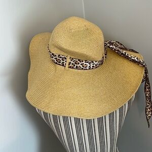 HBY Wide Brim Paper Straw Hat